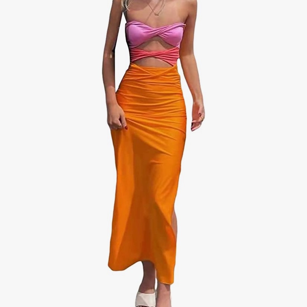 Cutout maxi dress
